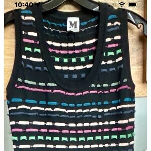 M Missoni Striped Knit Sleeveless Dress IT 50
US 4